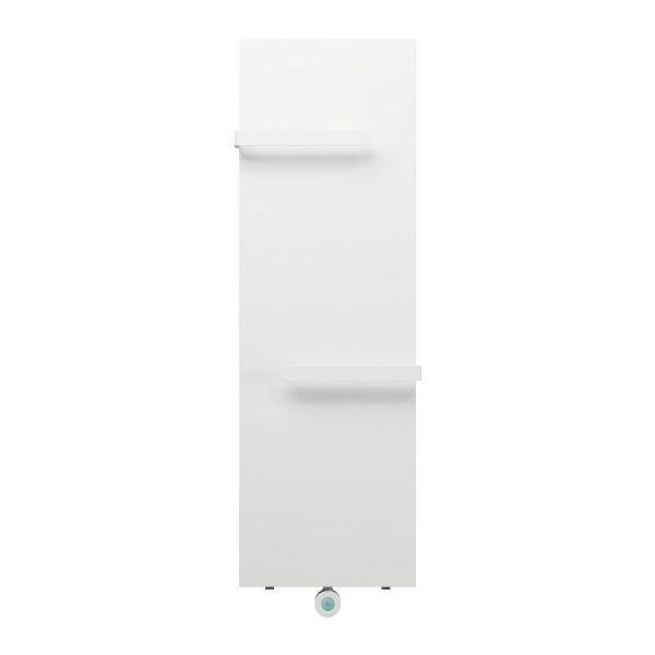 Radix Boras elektrische designradiator 1400x450mm mat wit met twee ...